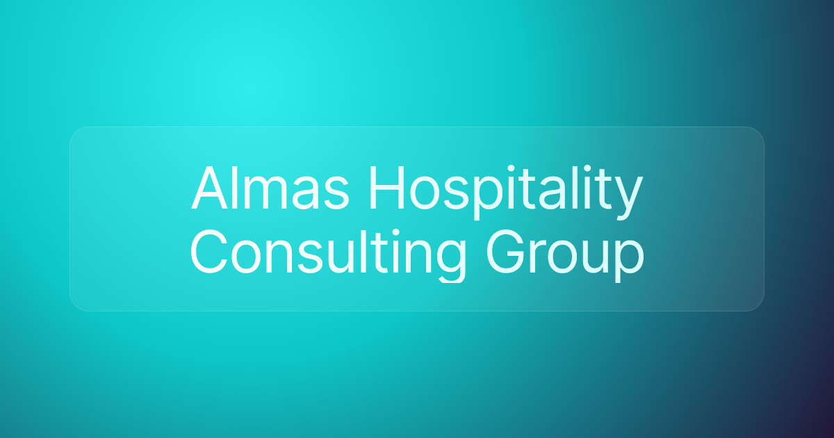 Almas Hospitality Consulting Group