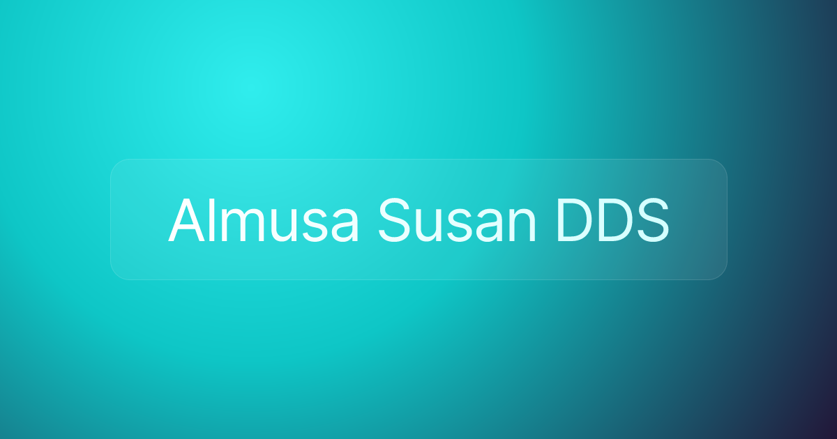 Almusa Susan DDS