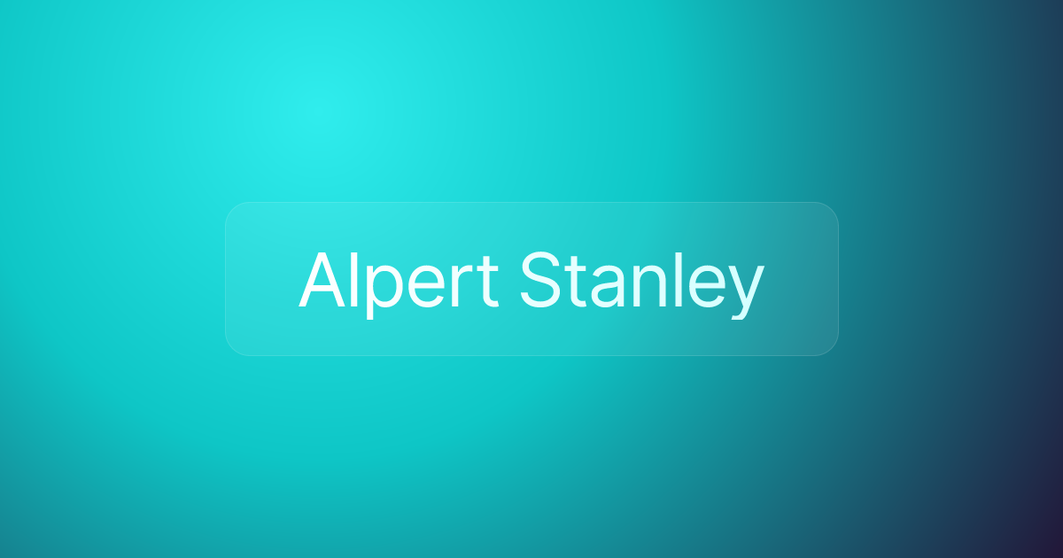 Alpert Stanley