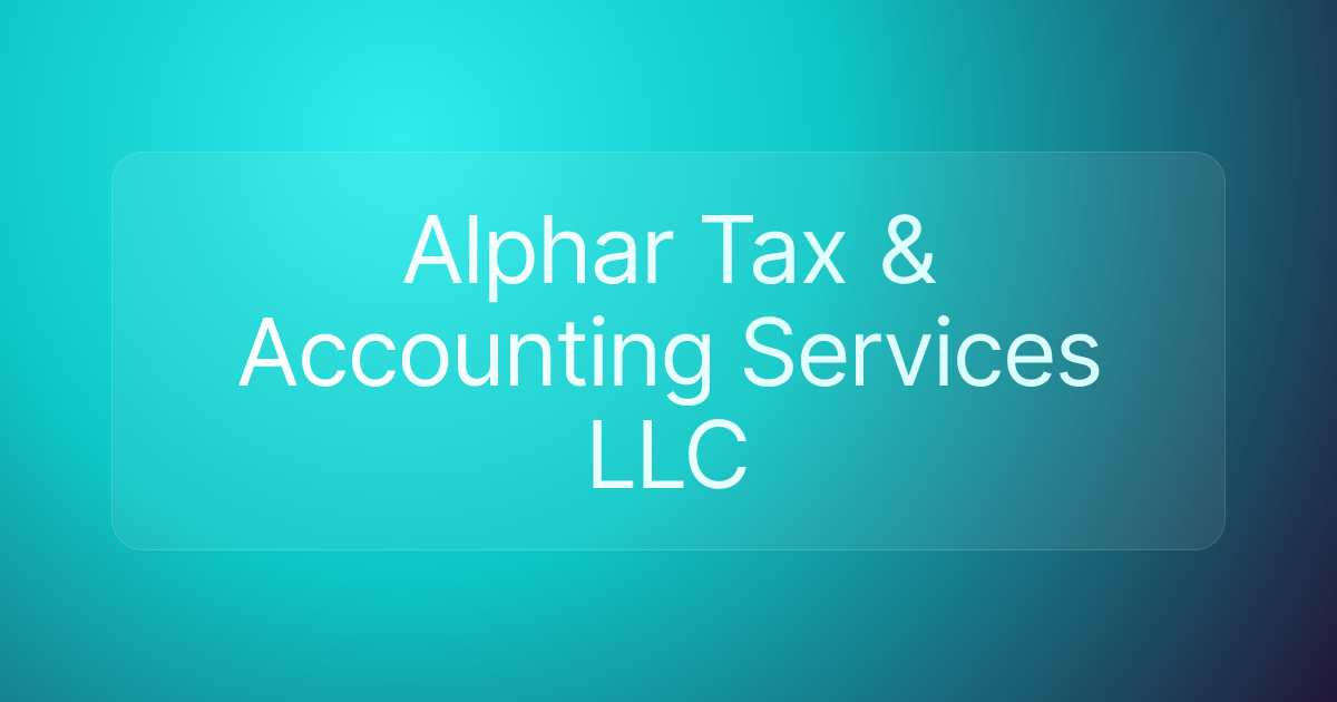 Alphar Tax & Accounting Services LLC