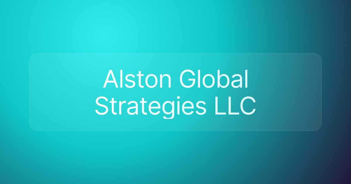 Alston Global Strategies LLC