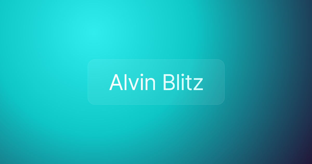 Alvin Blitz