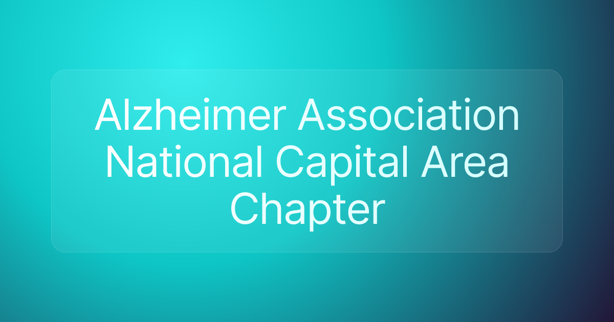 Alzheimer Association National Capital Area Chapter