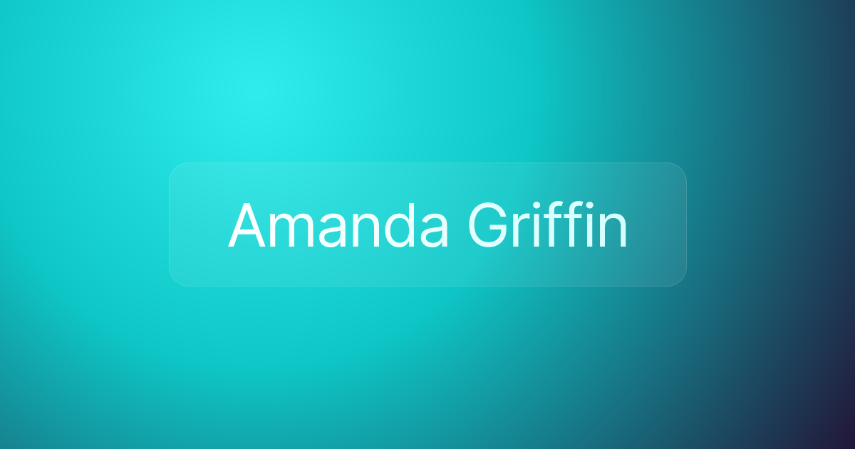 Amanda Griffin