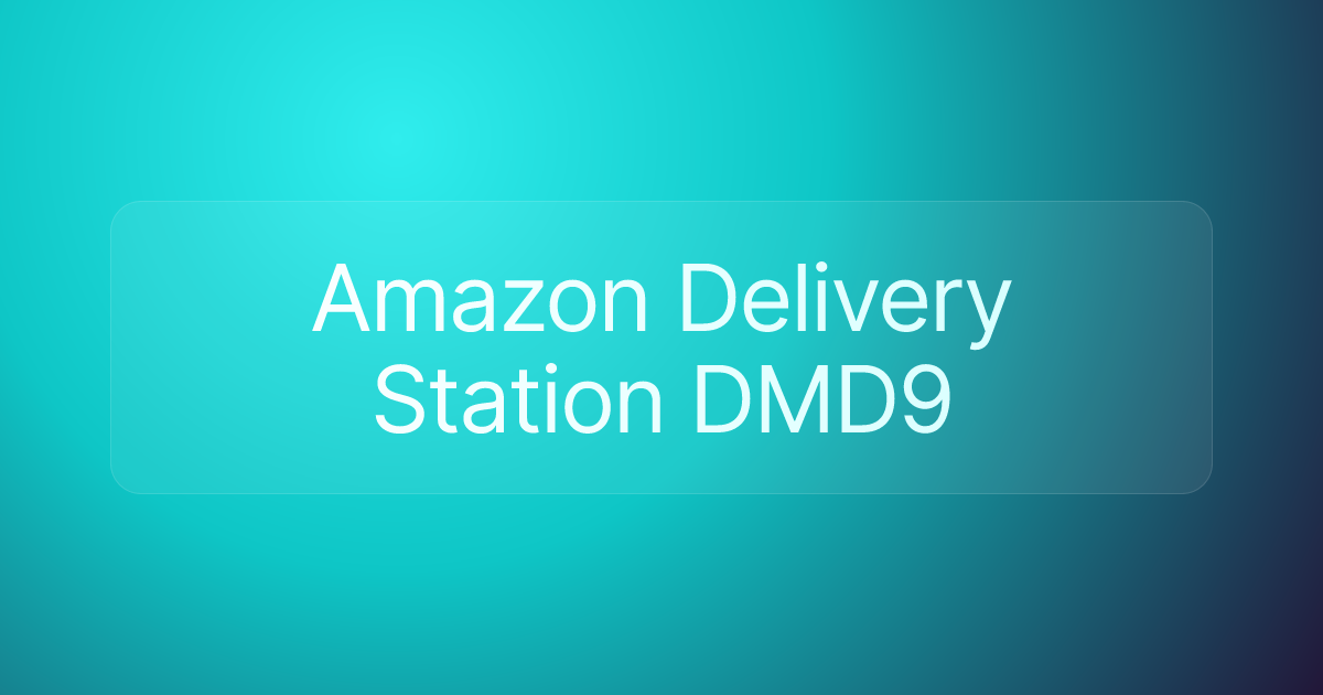 Amazon Delivery Station DMD9