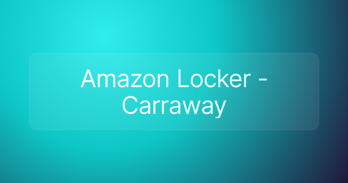 Amazon Locker - Carraway