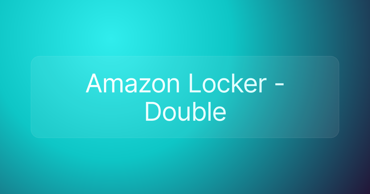 Amazon Locker - Double