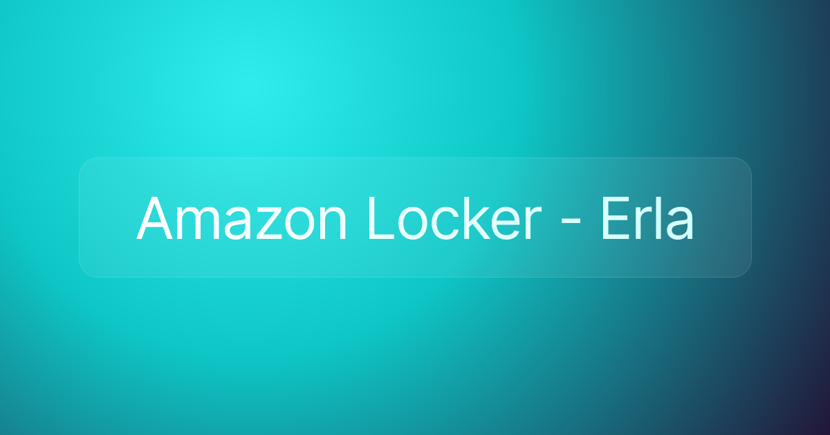 Amazon Locker - Erla
