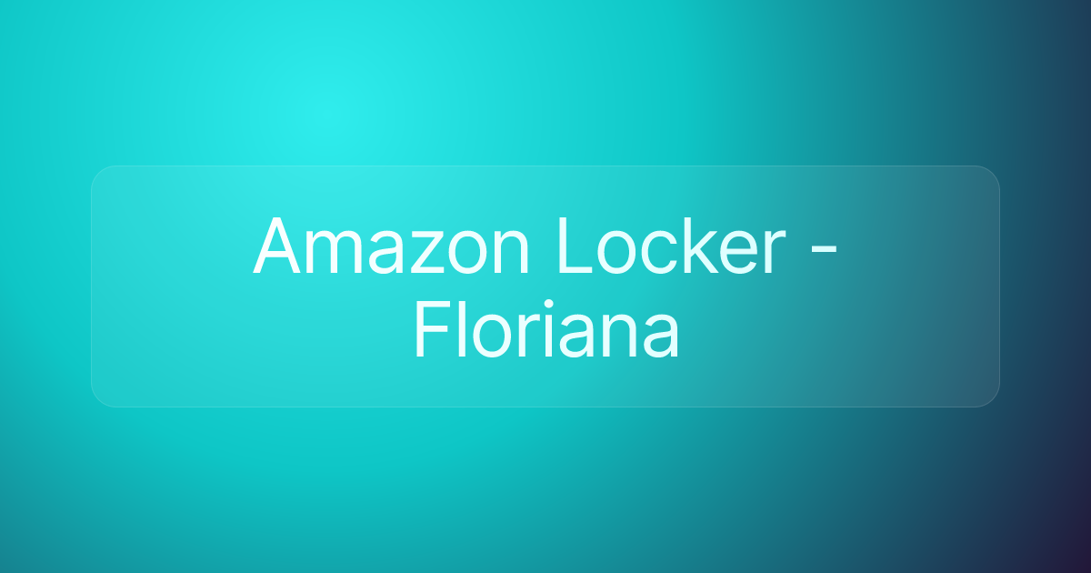 Amazon Locker - Floriana