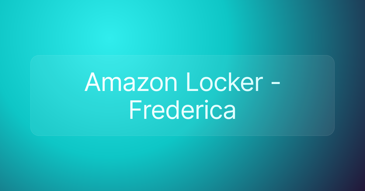 Amazon Locker - Frederica