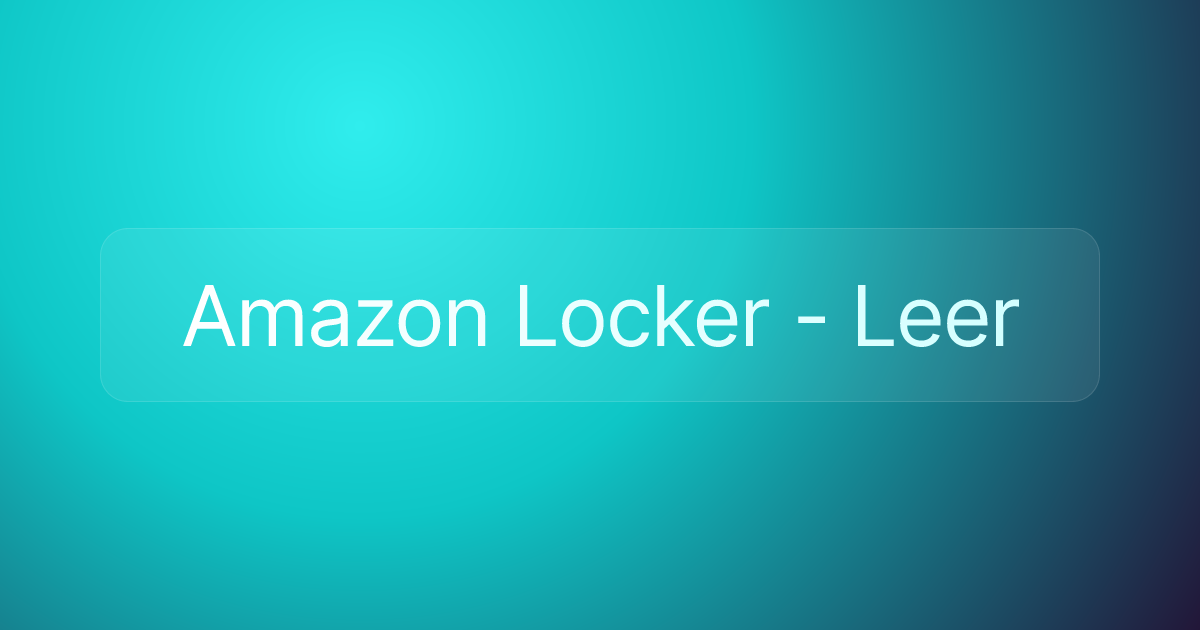 Amazon Locker - Leer