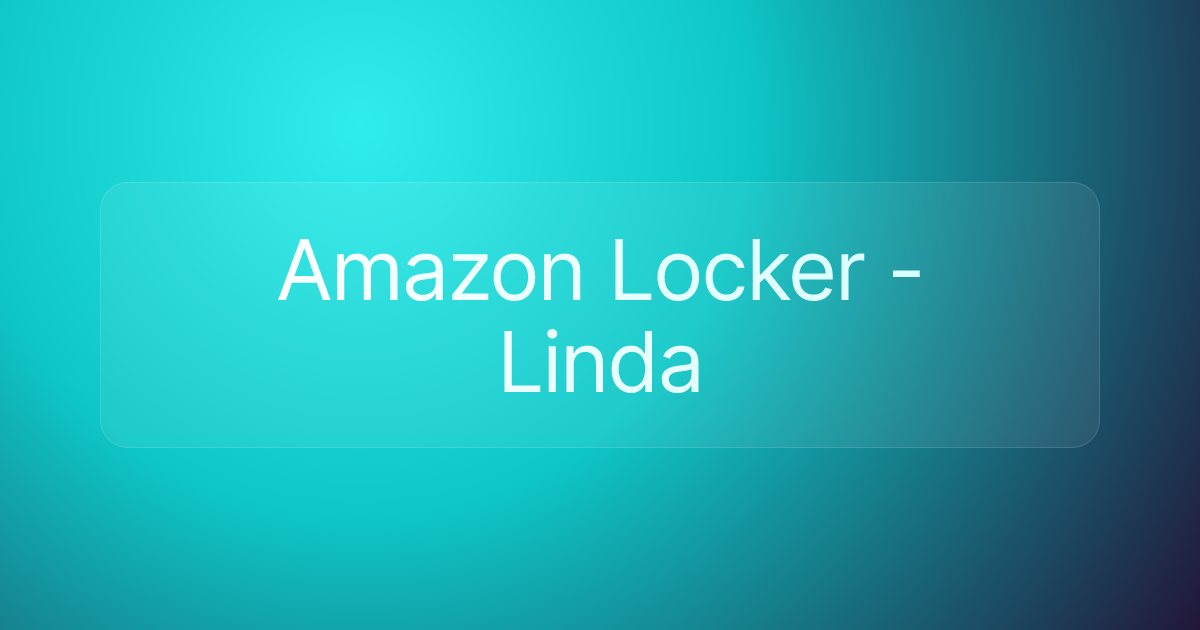 Amazon Locker - Linda