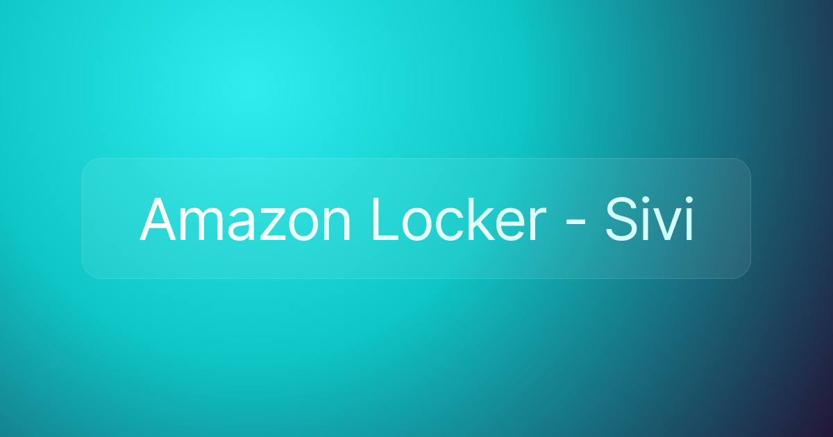 Amazon Locker - Sivi