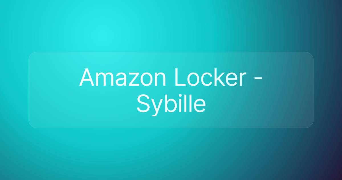 Amazon Locker - Sybille