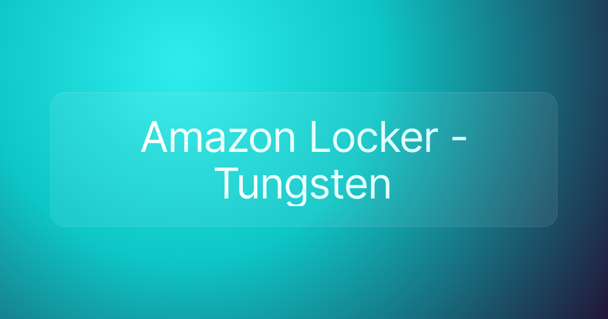 Amazon Locker - Tungsten