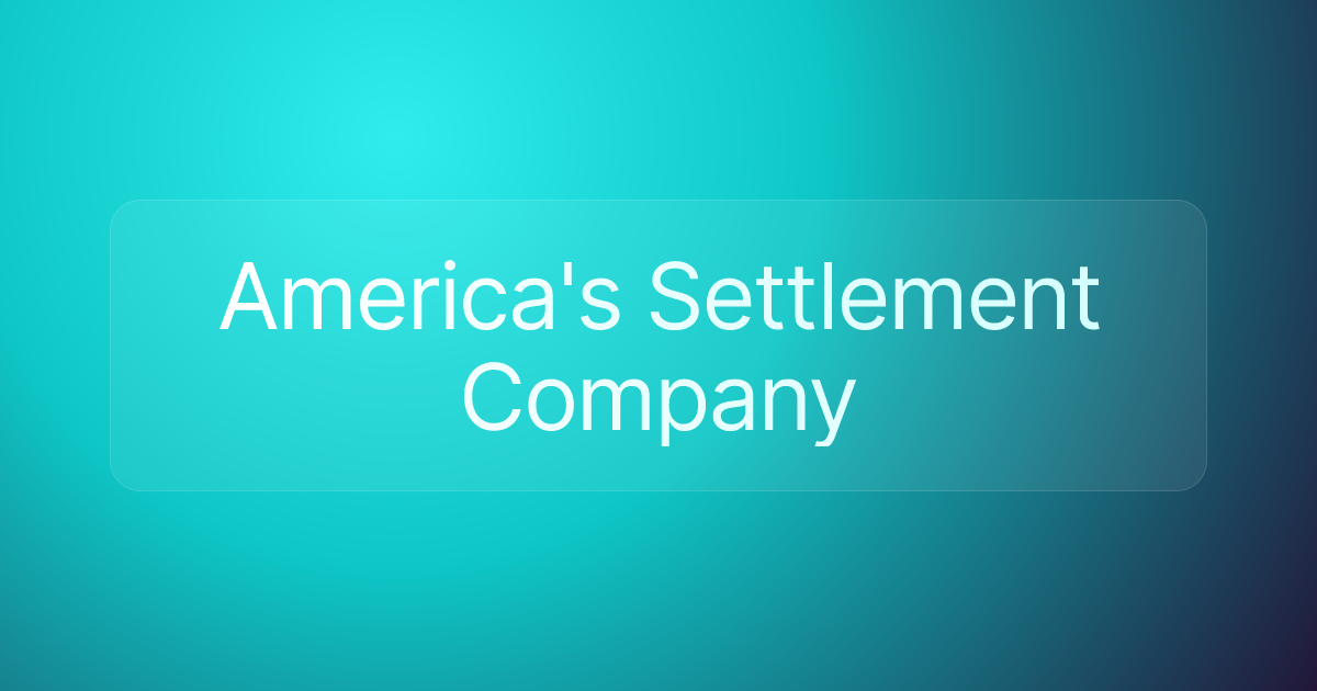 America's Settlement Company