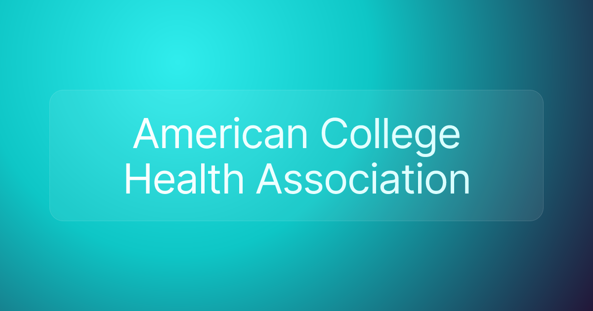 American College Health Association