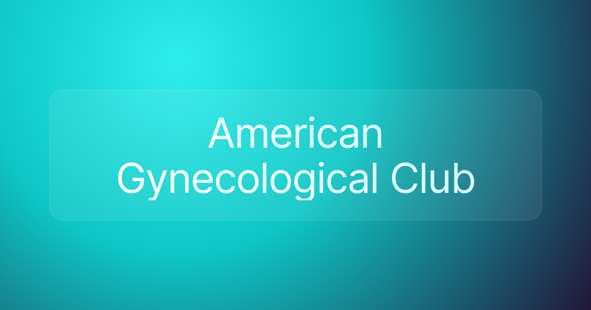 American Gynecological Club
