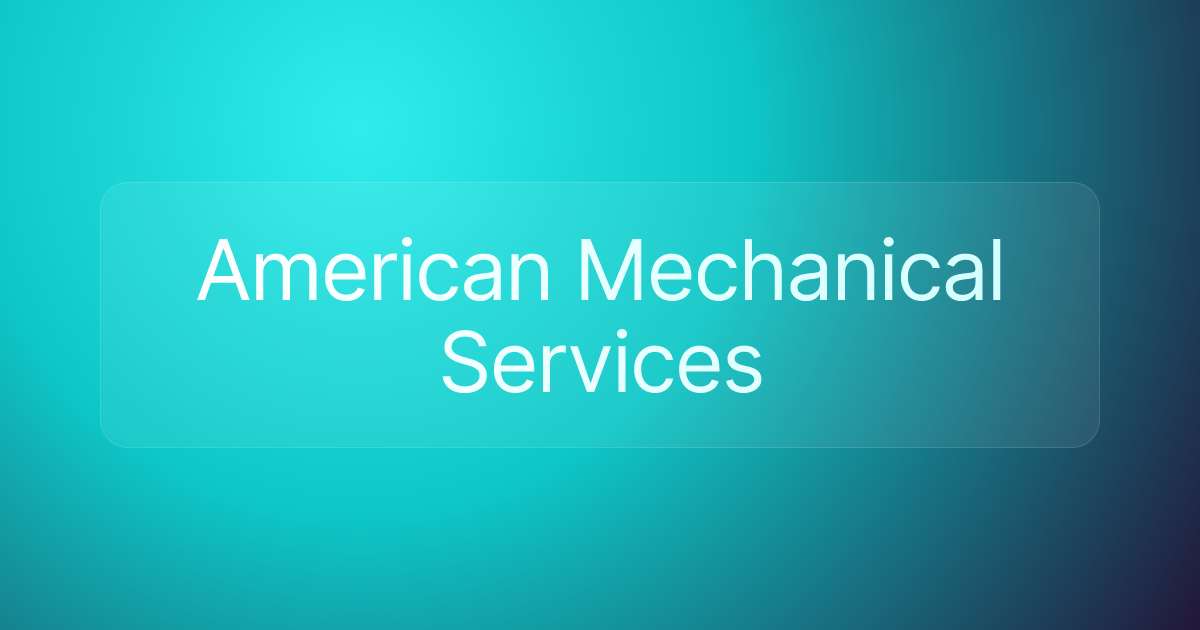 American Mechanical Services