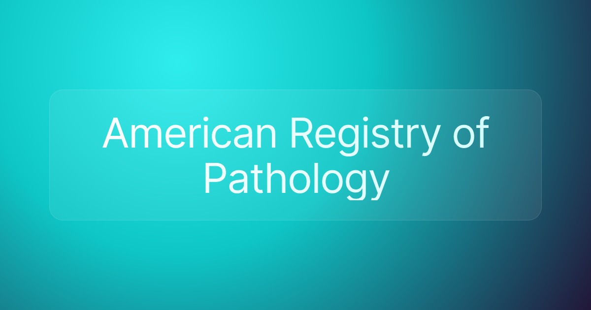 American Registry of Pathology