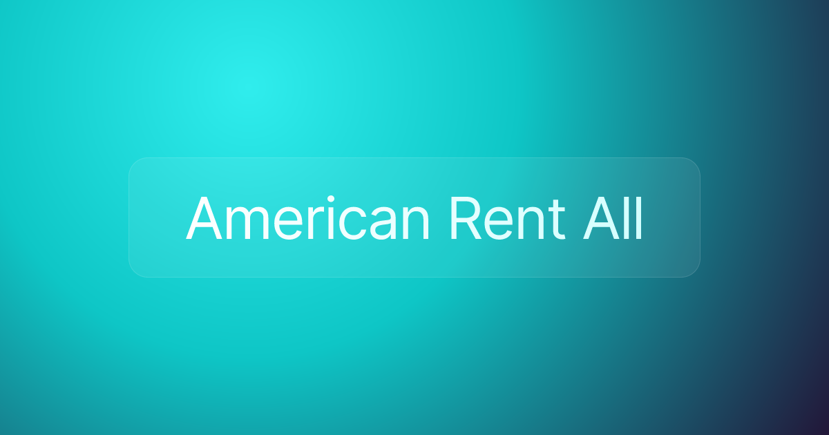 American Rent All