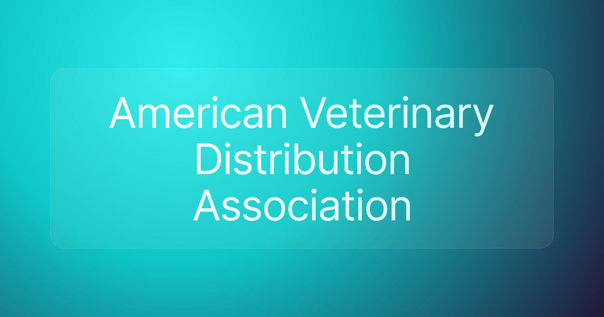 American Veterinary Distribution Association
