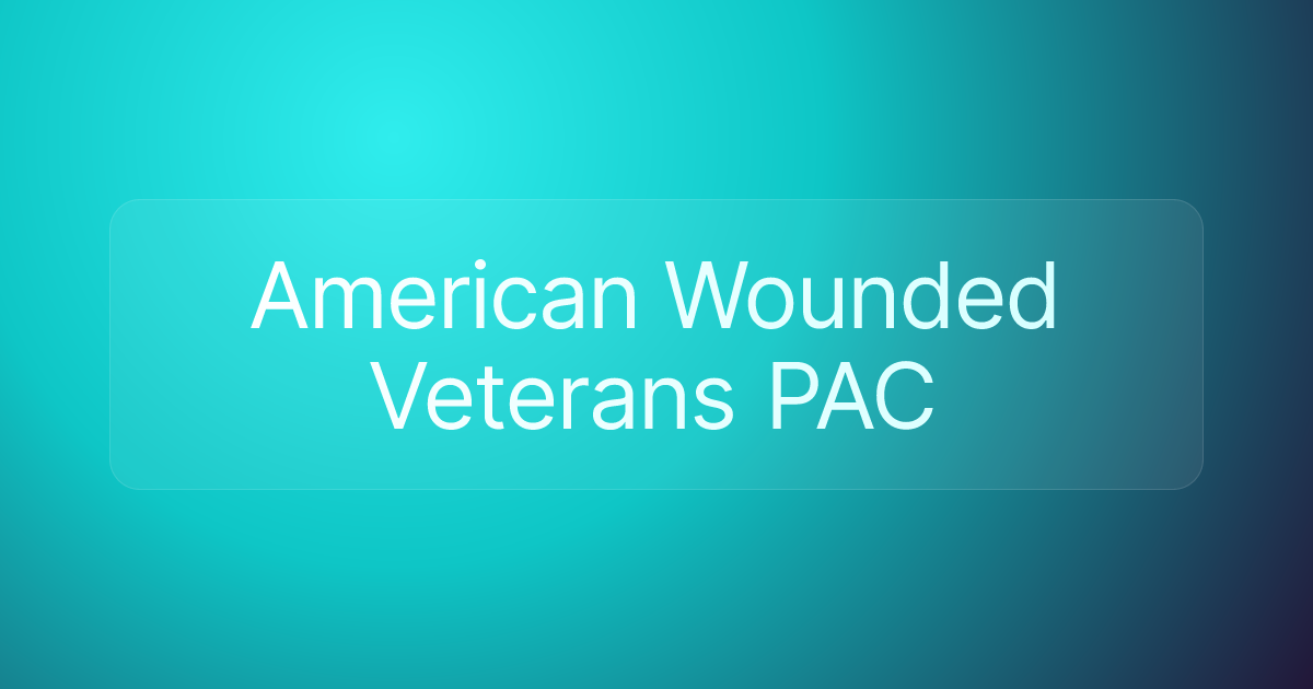American Wounded Veterans PAC