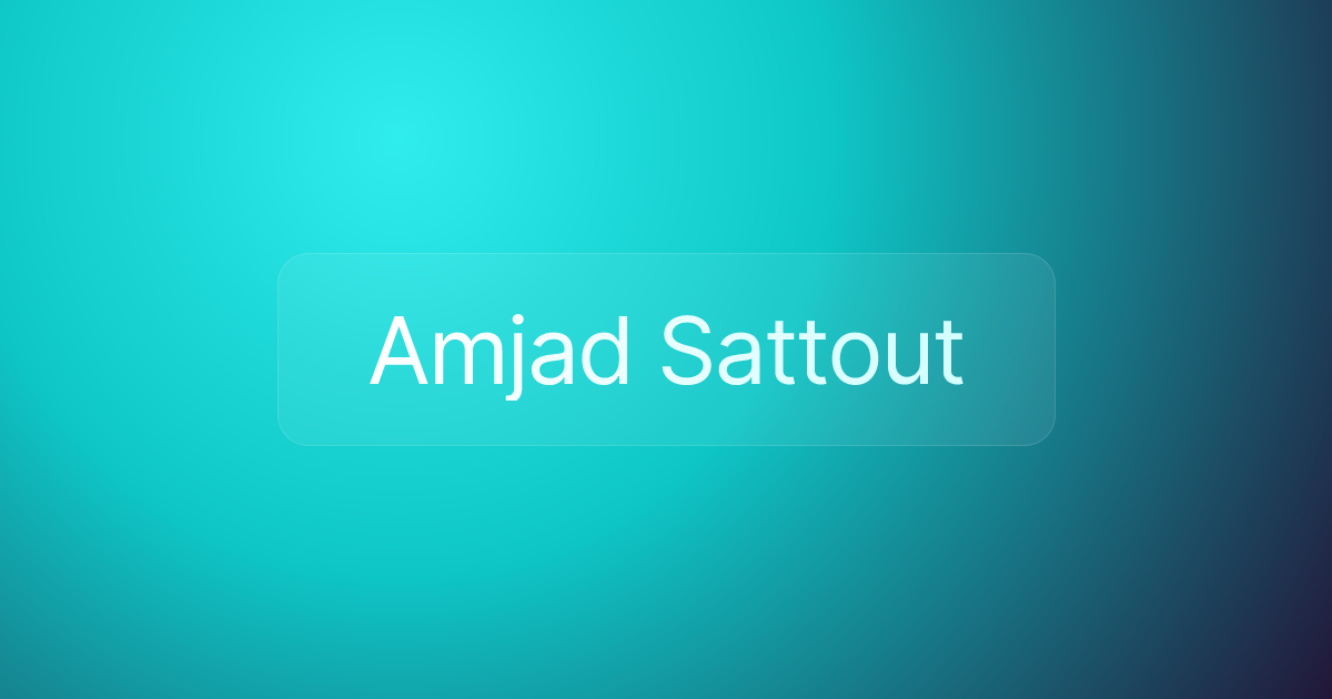 Amjad Sattout