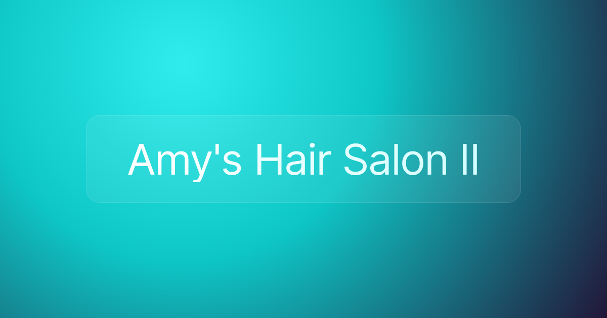 Amy's Hair Salon II