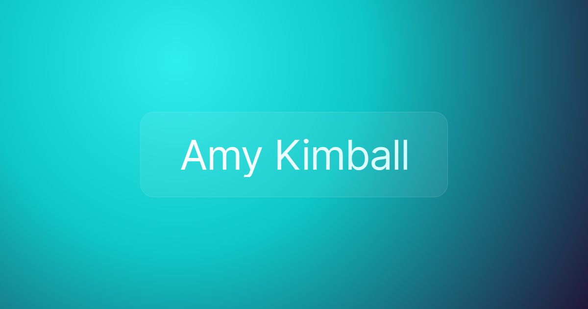 Amy Kimball