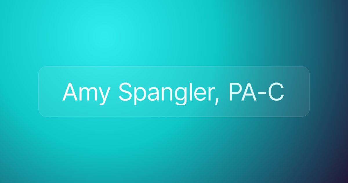 Amy Spangler, PA-C