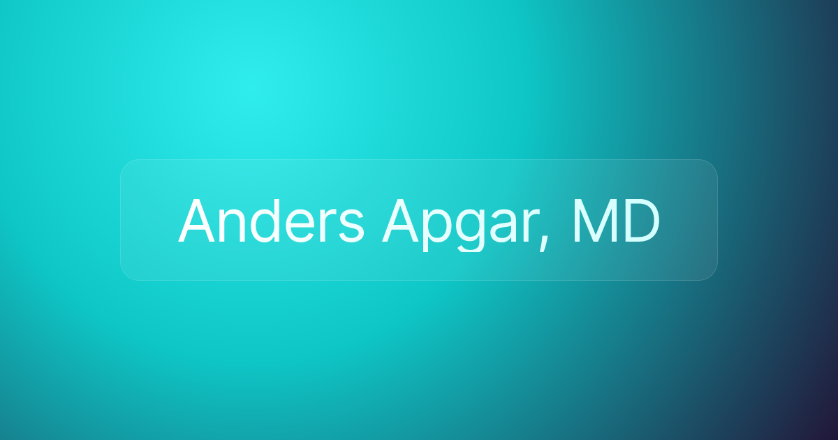 Anders Apgar, MD