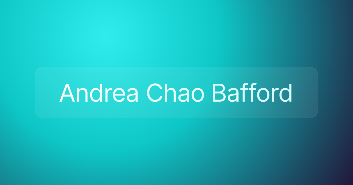 Andrea Chao Bafford