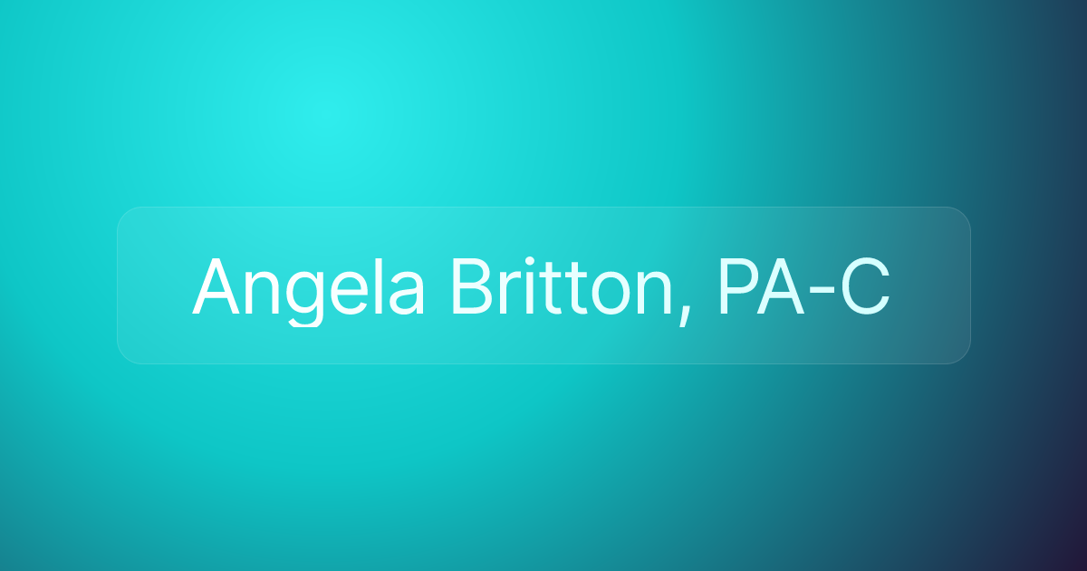 Angela Britton, PA-C