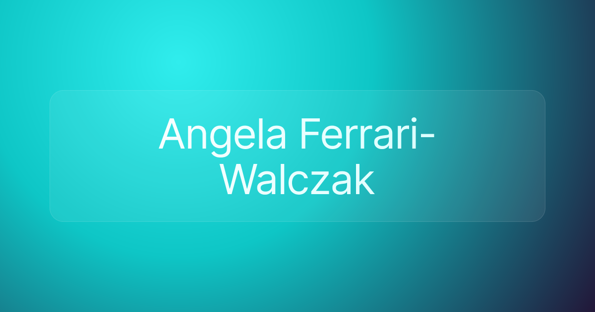 Angela Ferrari-Walczak