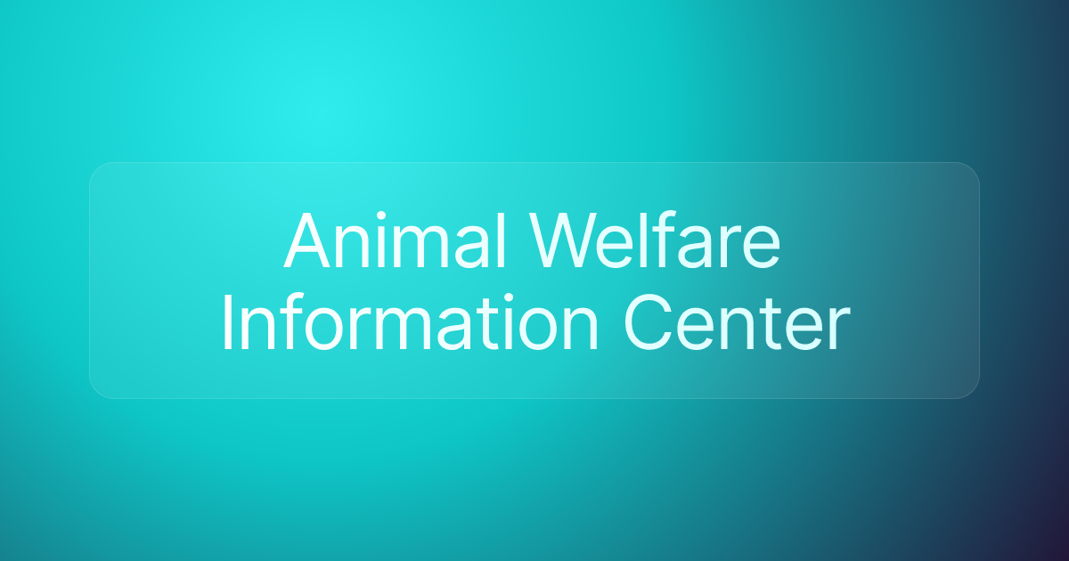 Animal Welfare Information Center