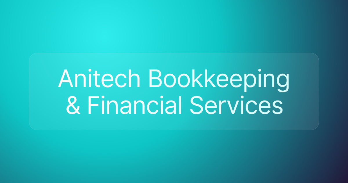 Anitech Bookkeeping & Financial Services