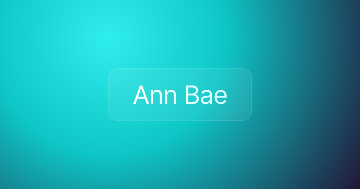 Ann Bae