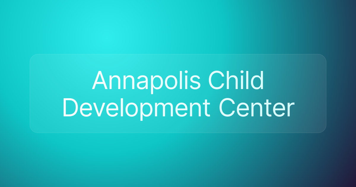 Annapolis Child Development Center