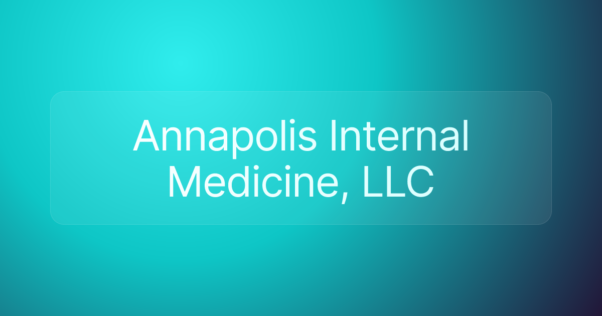 Annapolis Internal Medicine, LLC
