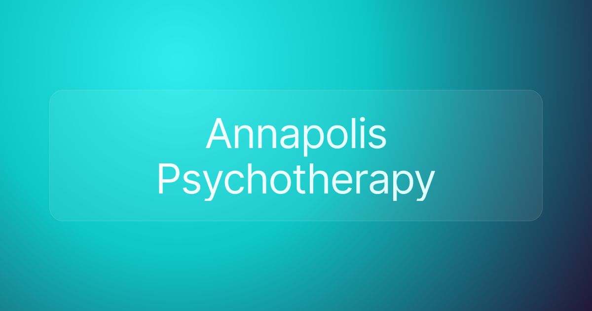 Annapolis Psychotherapy