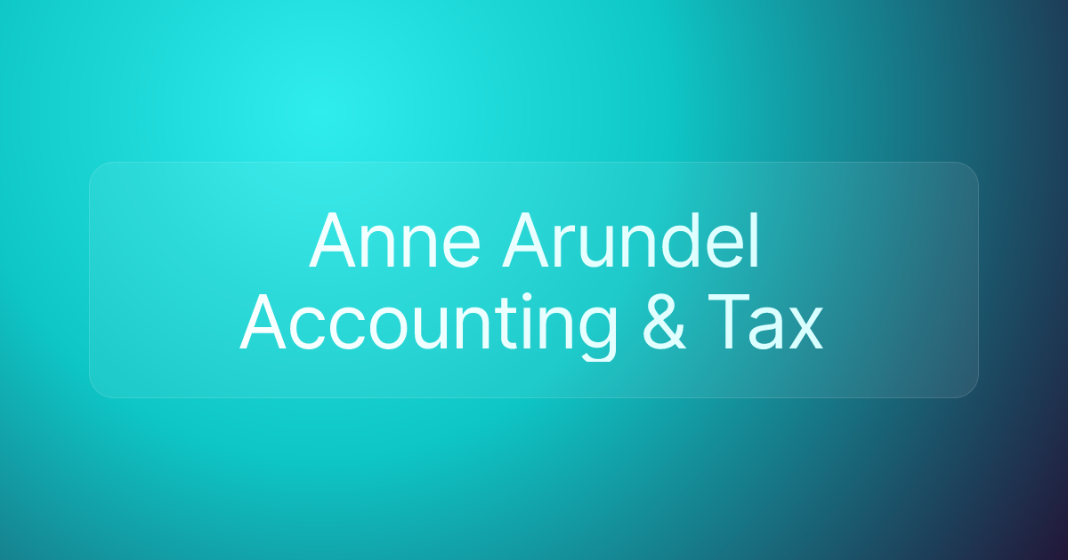 Anne Arundel Accounting & Tax
