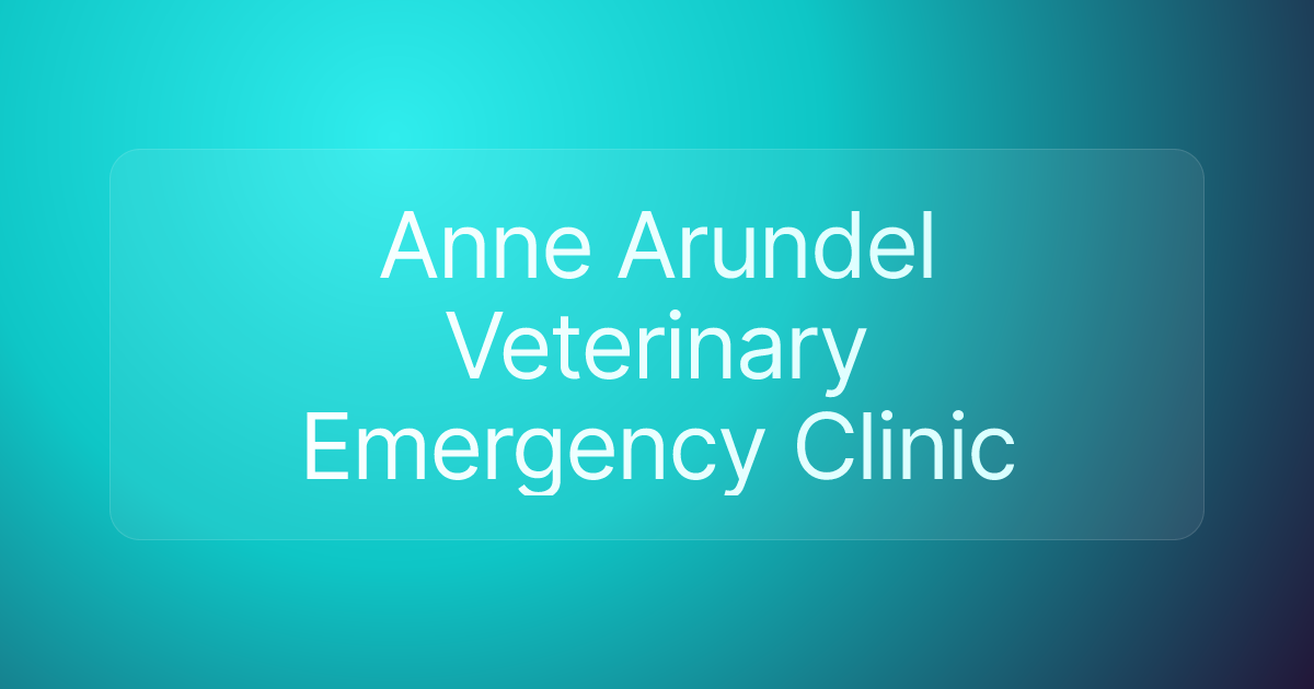 Anne Arundel Veterinary Emergency Clinic