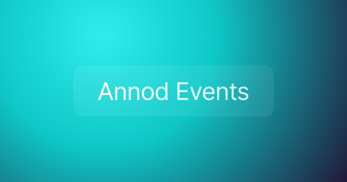 Annod Events