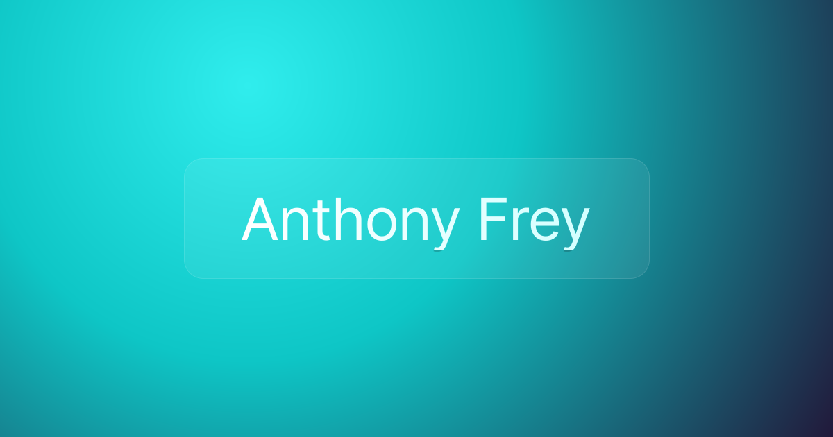 Anthony Frey