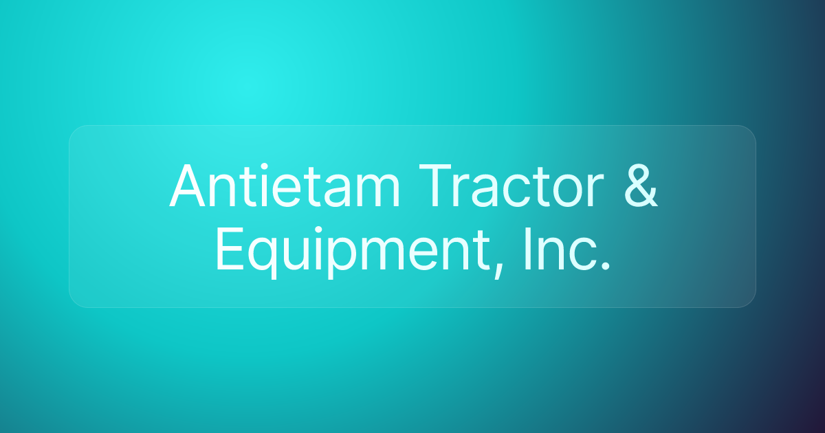 Antietam Tractor & Equipment, Inc.