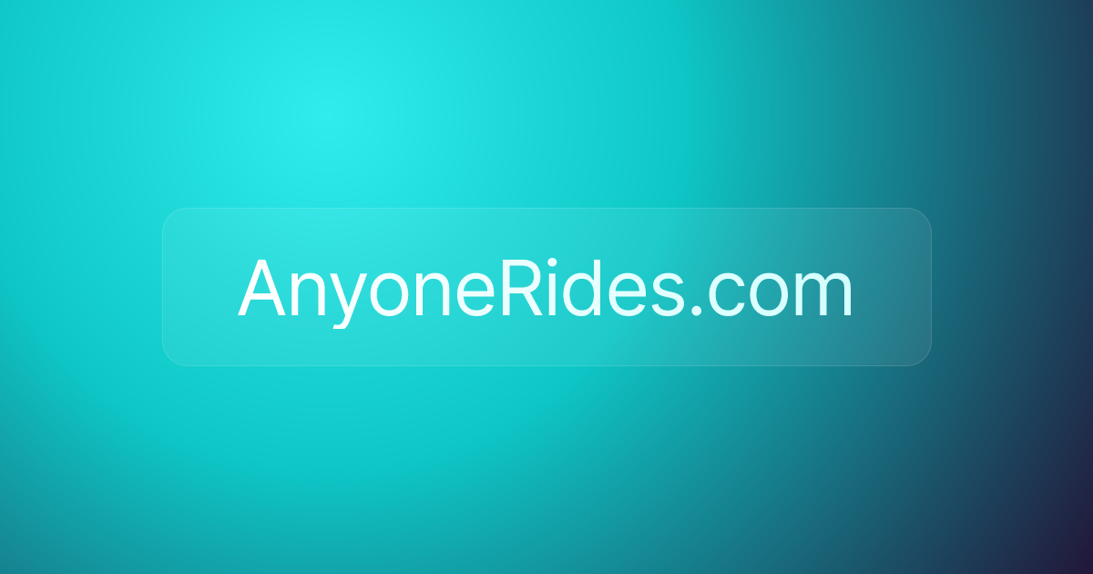 AnyoneRides.com
