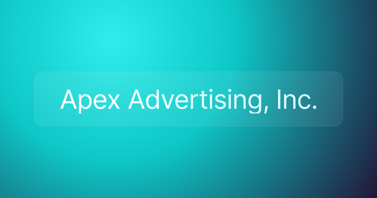 Apex Advertising, Inc.