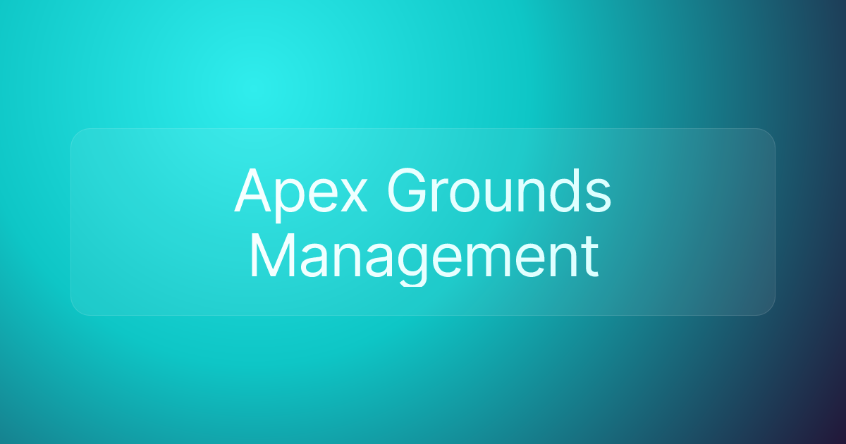 Apex Grounds Management