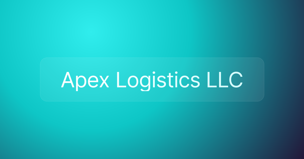Apex Logistics LLC